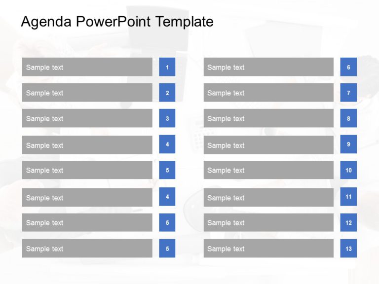 Agenda Templates Collection for PowerPoint & Google Slides Templates Theme 19