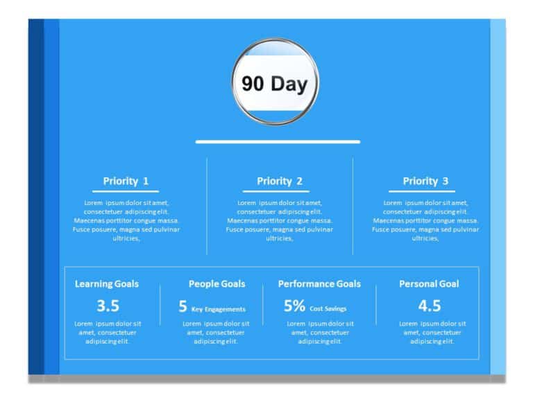 30 60 90 Day Plan Collection for PowerPoint & Google Slides Templates Theme 19