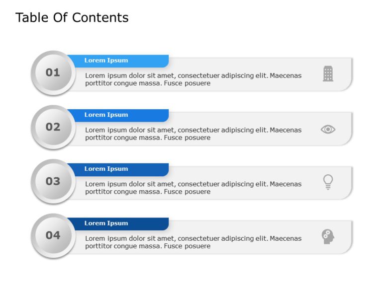 Table of Contents Templates for PowerPoint & Google Slides Theme 19