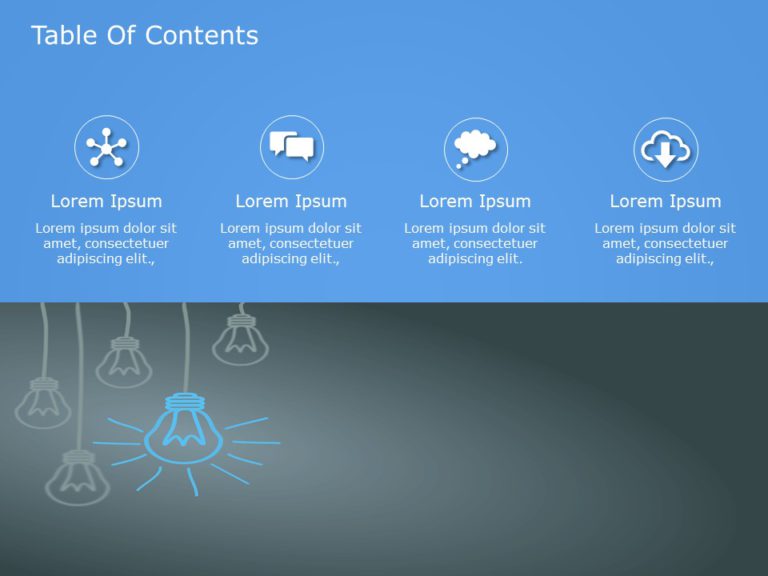 Table of Contents Templates for PowerPoint & Google Slides Theme 20