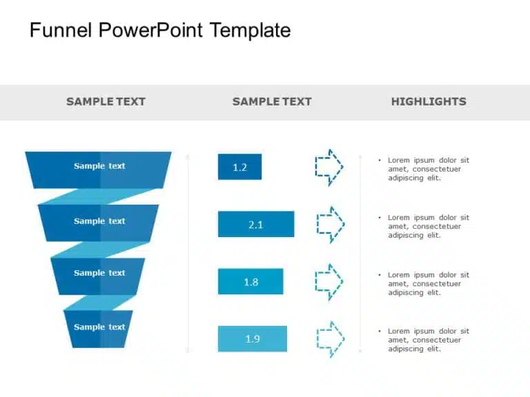 Funnel Template Collection for PowerPoint & Google Slides Theme 21