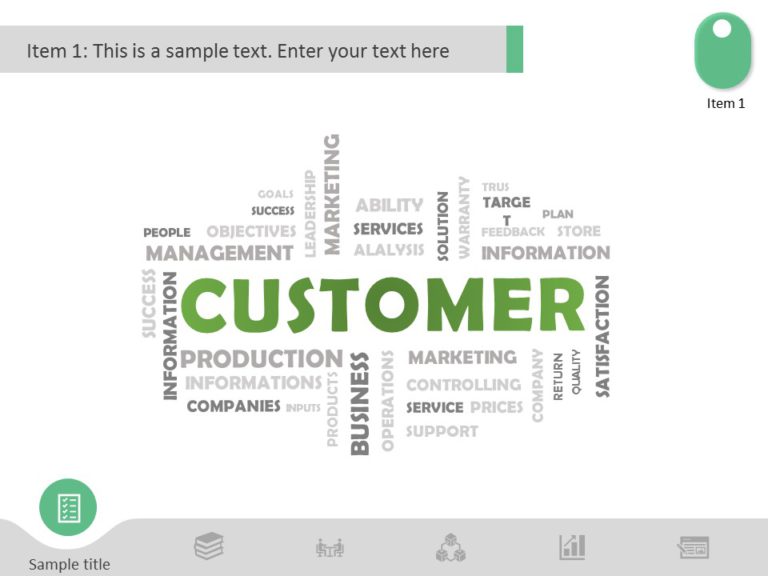 Waterfall Chart for Growth PowerPoint Template & Google Slides Theme 2