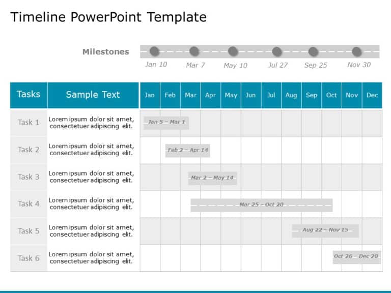 Project Timeline Templates Collection for PowerPoint & Google Slides Templates Theme 3
