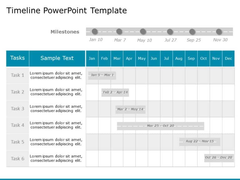 Project Timeline Templates Collection for PowerPoint & Google Slides Theme 3