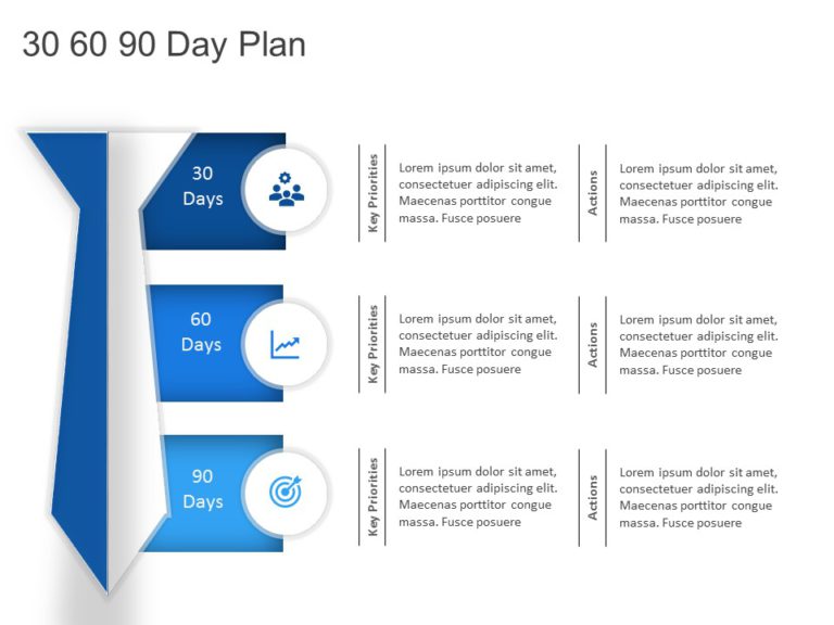 30 60 90 Day Plan Collection for PowerPoint & Google Slides Templates Theme 45