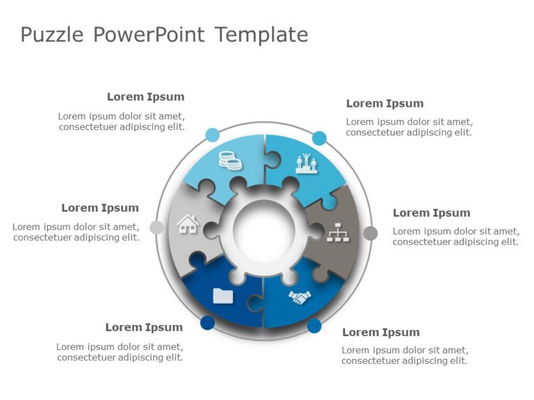 Puzzle Templates Collection for PowerPoint & Google Slides Theme 4