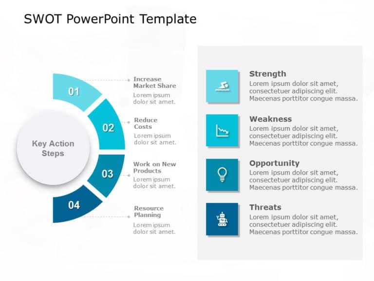 SWOT Analysis Templates Collection for PowerPoint & Google Slides Theme 4