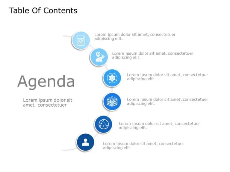 Table of Contents Templates for PowerPoint & Google Slides Theme 5