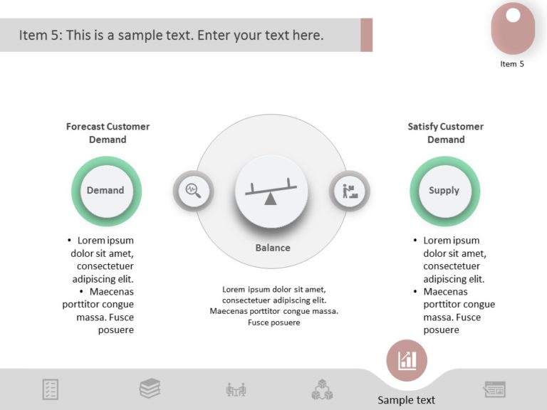 Waterfall Chart for Growth PowerPoint Template & Google Slides Theme 6