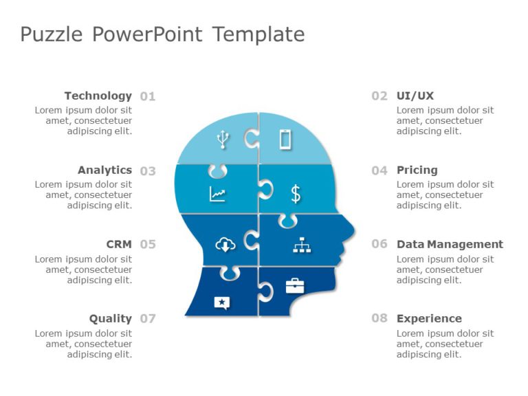 Puzzle Templates Collection for PowerPoint & Google Slides Theme 6