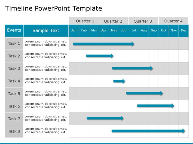 Project Timeline Templates Collection for PowerPoint & Google Slides Templates Theme 6