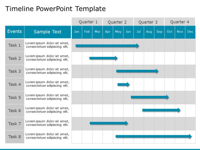 Project Timeline Templates Collection for PowerPoint & Google Slides Theme 6