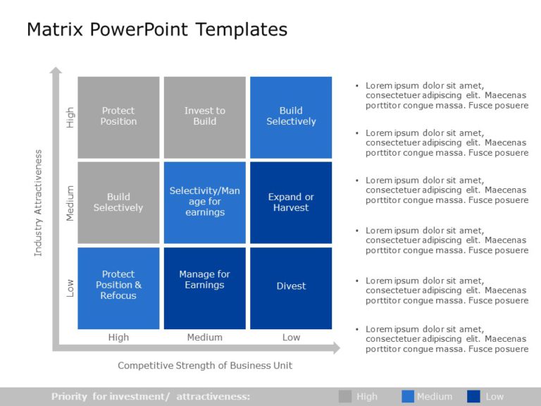 Matrix Template Collection for PowerPoint and Google Slides Theme 5