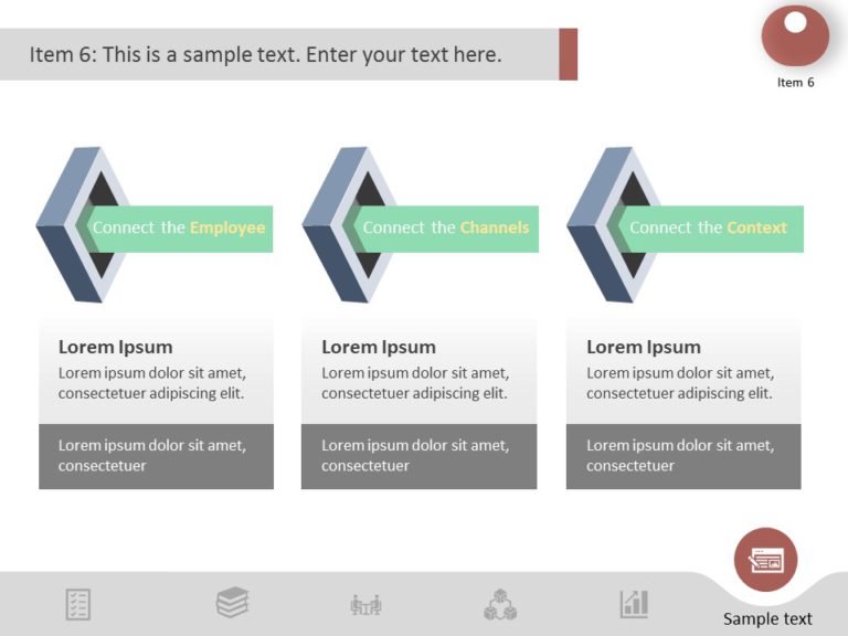 Waterfall Chart for Growth PowerPoint Template & Google Slides Theme 7