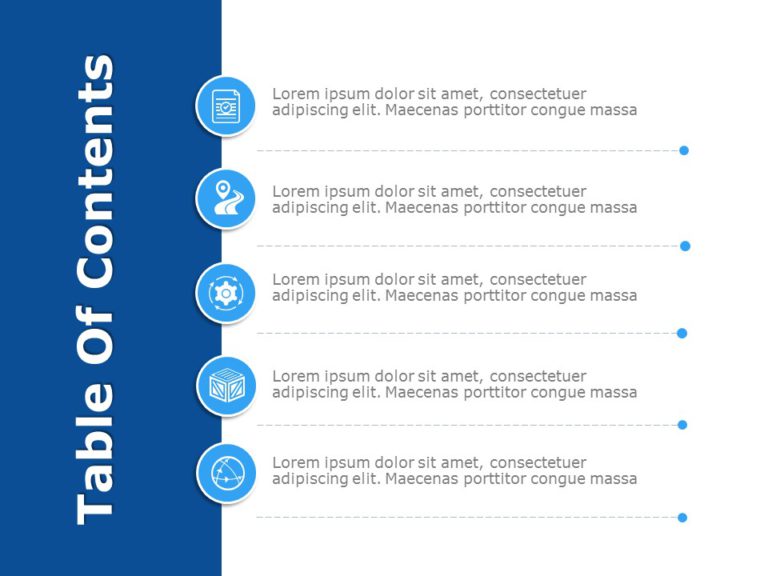 Table of Contents Templates for PowerPoint & Google Slides Theme 7