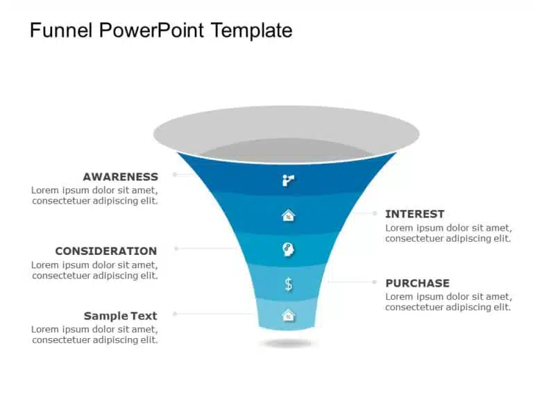 Funnel Template Collection for PowerPoint & Google Slides Theme 7