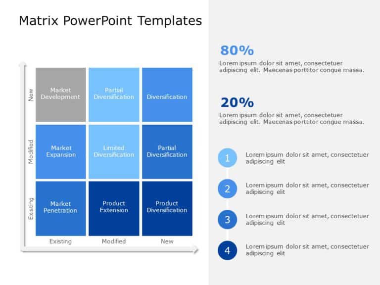 Matrix Template Collection for PowerPoint and Google Slides Theme 6