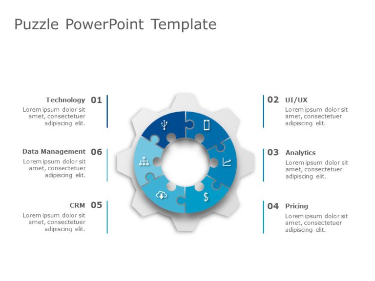 Puzzle Templates Collection for PowerPoint & Google Slides Theme 8