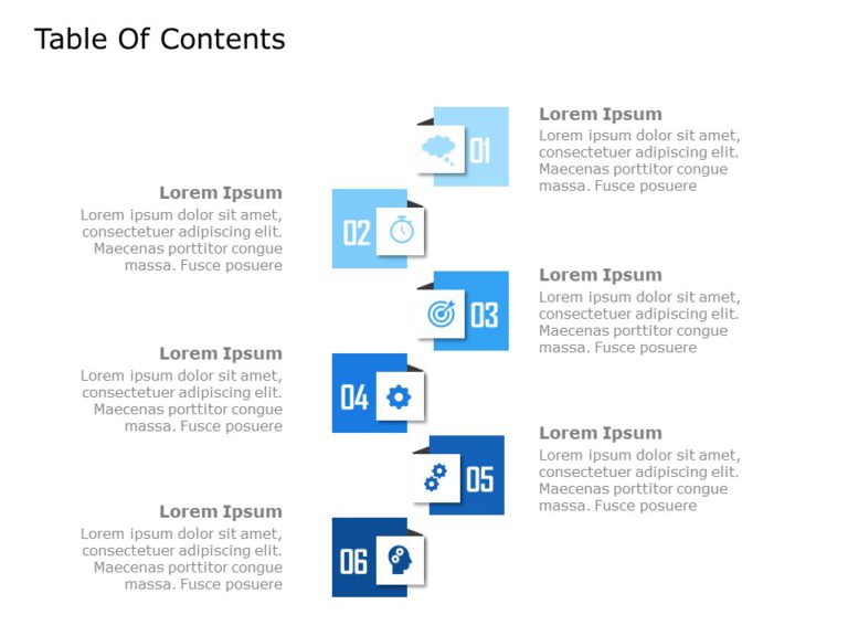 Table of Contents Templates for PowerPoint & Google Slides Theme 8