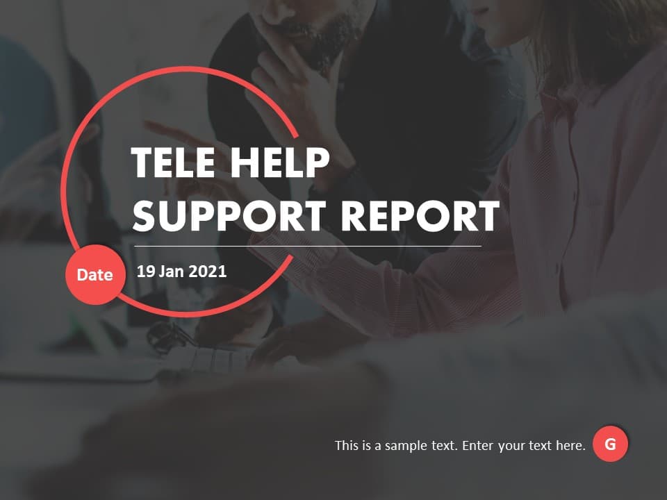 Tele HelpDesk Support PowerPoint Template