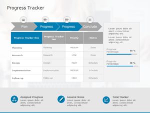 Tracking Progress PowerPoint Template | SlideUpLift