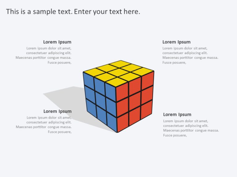 Animated Rubik Cube PowerPoint Template & Google Slides Theme