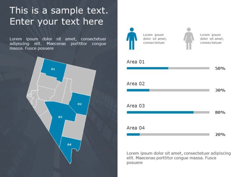 Nevada Demographic 9 Profile PowerPoint Template