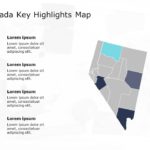 Nevada Map 4 PowerPoint Template