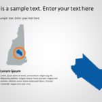 New Hampshire Map 3 PowerPoint Template & Google Slides Theme