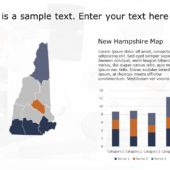 New Hampshire Map 8 PowerPoint Template