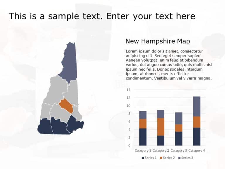 New Hampshire Map PowerPoint Template