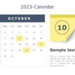 2023 Detailed Calendar PowerPoint Template & Google Slides Theme 9