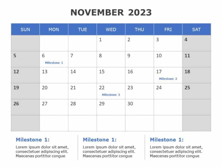 2023 Key Dates Calendar PowerPoint Template & Google Slides Theme 10