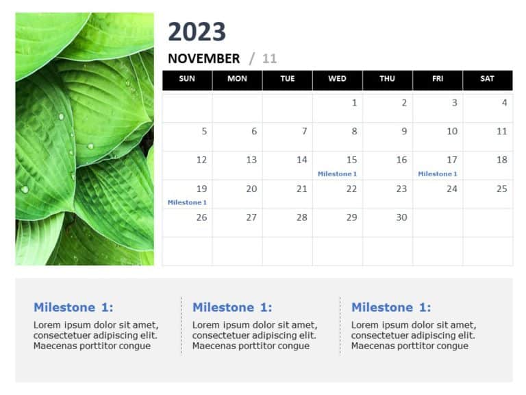 2023 Planning Calendar PowerPoint Template