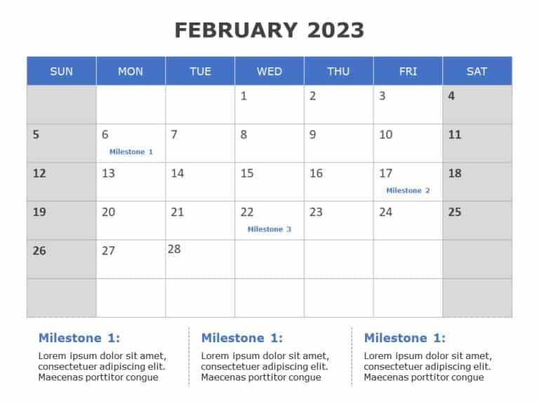 2023 Key Dates Calendar PowerPoint Template & Google Slides Theme 1