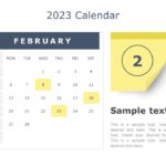2023 Detailed Calendar PowerPoint Template & Google Slides Theme 1