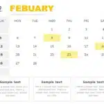 2023 Calendar PowerPoint Template & Google Slides Theme 1