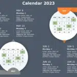 2023 Monthly Calendar PowerPoint Template & Google Slides Theme 2