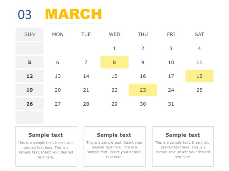 2023 Calendar PowerPoint Template & Google Slides Theme 2