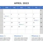 2023 Key Dates Calendar PowerPoint Template