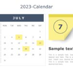 2023 Detailed Calendar PowerPoint Template & Google Slides Theme 6