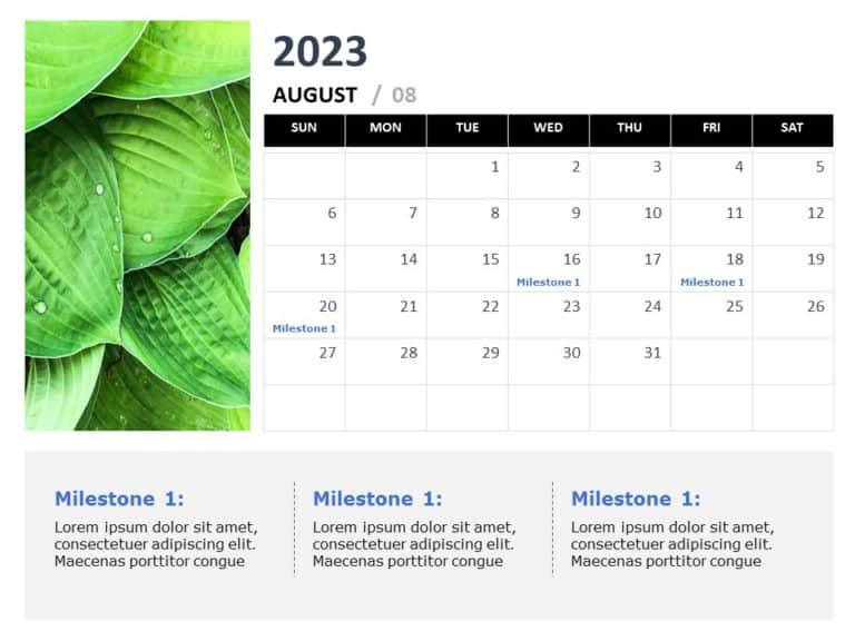 2023 Planning Calendar PowerPoint Template & Google Slides Theme 7