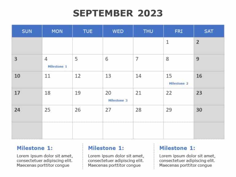 2023 Key Dates Calendar PowerPoint Template & Google Slides Theme 8