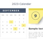 2023 Detailed Calendar PowerPoint Template & Google Slides Theme 8