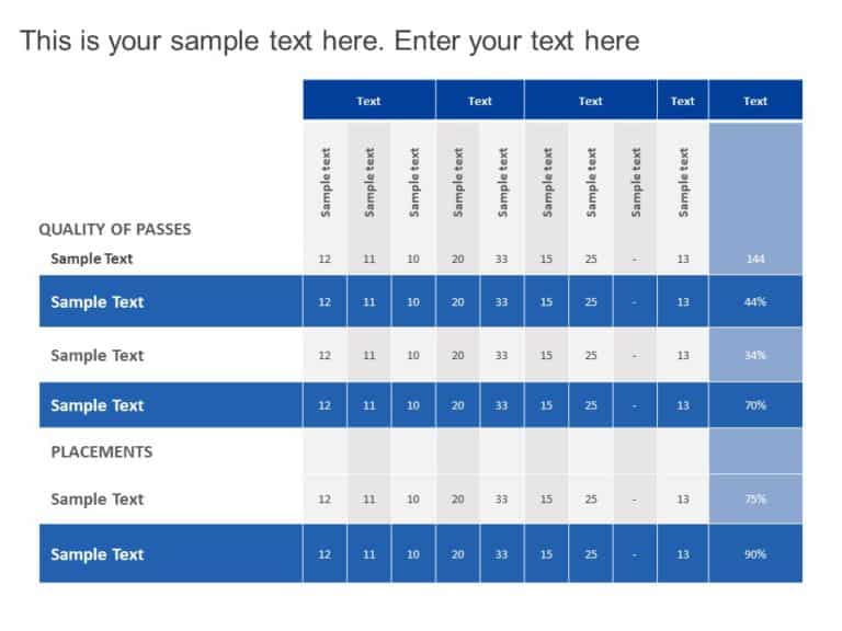 Tables for PowerPoint & Google Slides Templates Theme 14