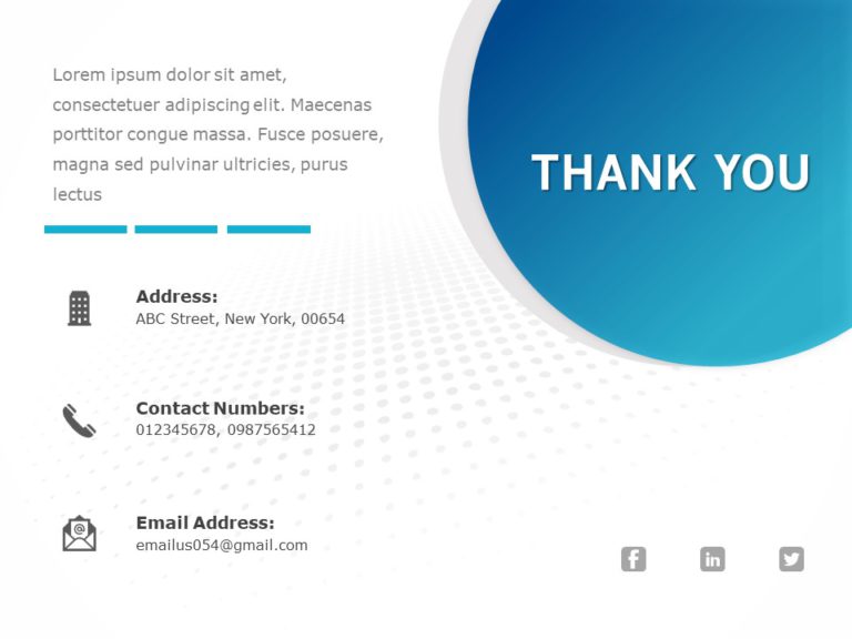 Thank You Templates Collection for PowerPoint & Google Slides Theme 14