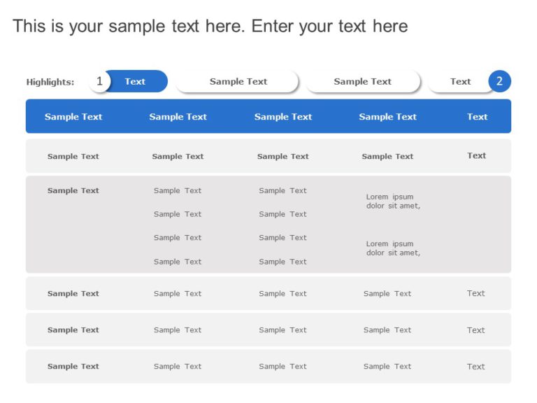 Tables for PowerPoint & Google Slides Templates Theme 4