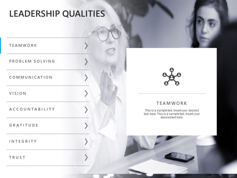 Animated Leadership Qualities PowerPoint Template & Google Slides Theme 1