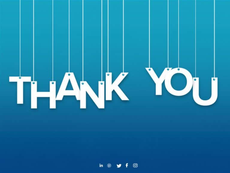 Thank You Slides For PowerPoint & Google Slides Theme 8