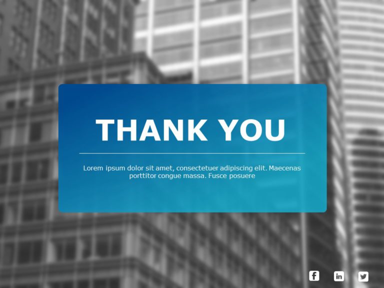 Thank You Templates Collection for PowerPoint & Google Slides Theme 7